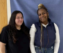 Sandra Young and Alma